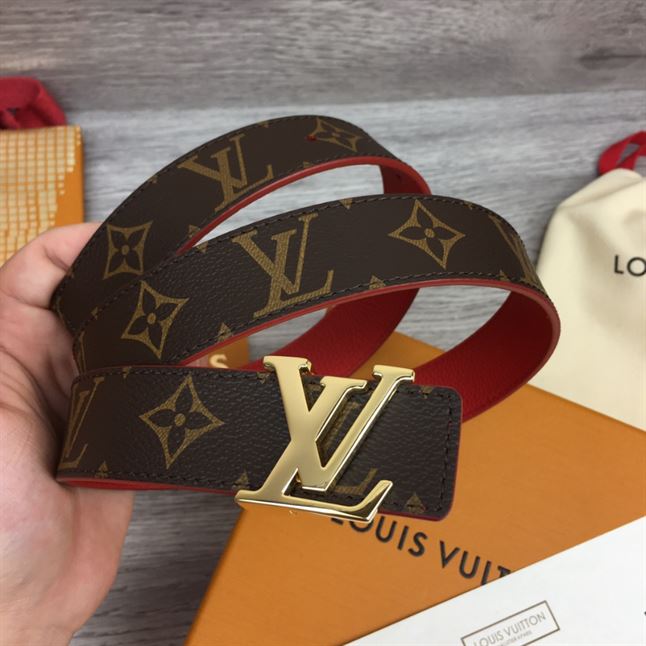 LOUIS VUITTON LV INITIALES 30MM REVERSIBLE BELT MONOGAM – LBE083