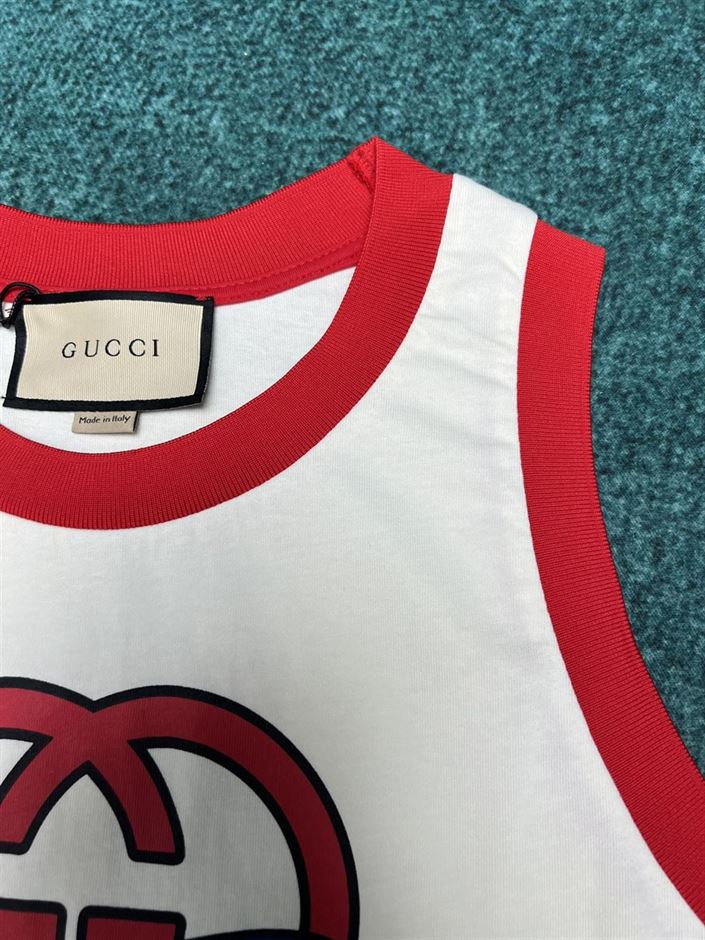 GUCCI INTERLOCKING G 1921 PRINT COTTON TOP – GGS041