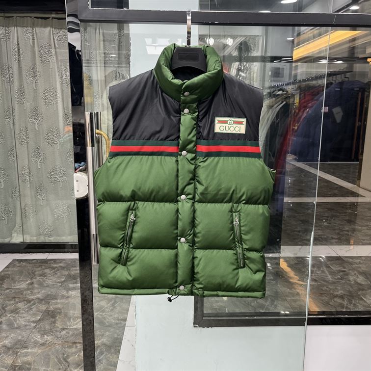 GUCCI WEB STRIPE PADDED DOWN GILET – GCJ026