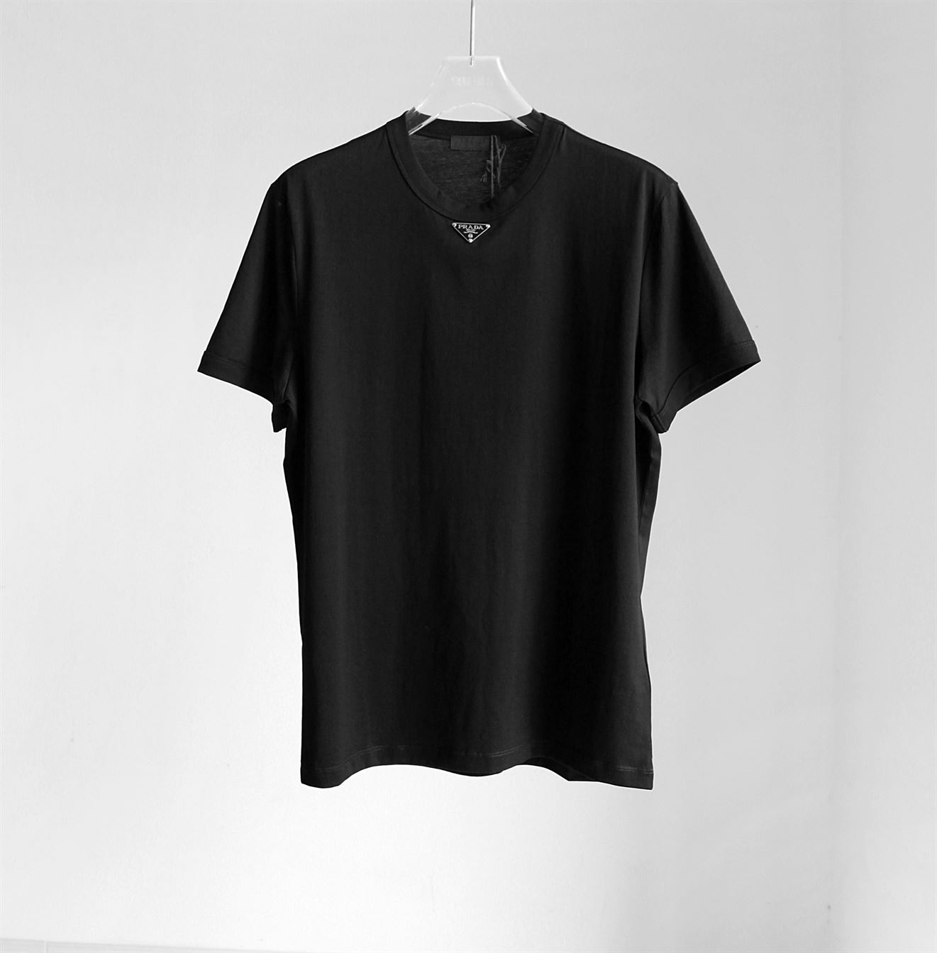 PRADA COTTON T-SHIRT BLACK – PT001