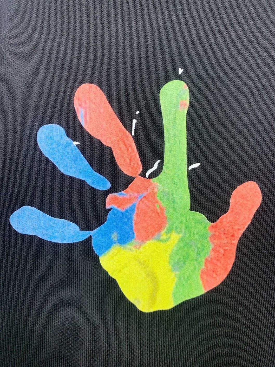 OFF-WHITE BLACK PRINTED HOODIE – OS015