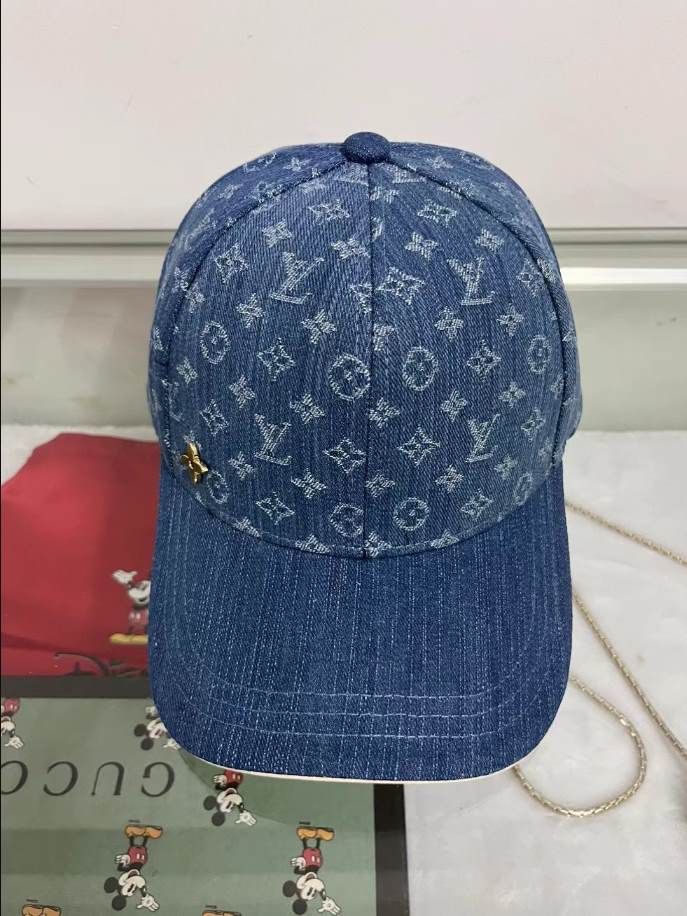 Louis Vuitton Monogram Cap Blue Hats – LVC004