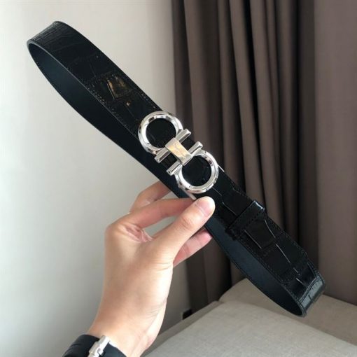 FERRAGAMO REVERSIBLE AND ADJUSTABLE GANCINI BELT – FB004