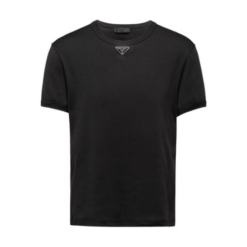 PRADA COTTON T-SHIRT BLACK – PT001