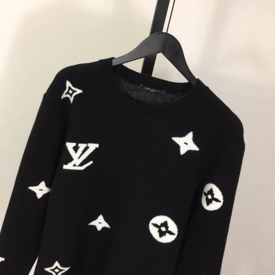 Louis Vuitton Black LV Logo Sweatshirts Coat – LH071