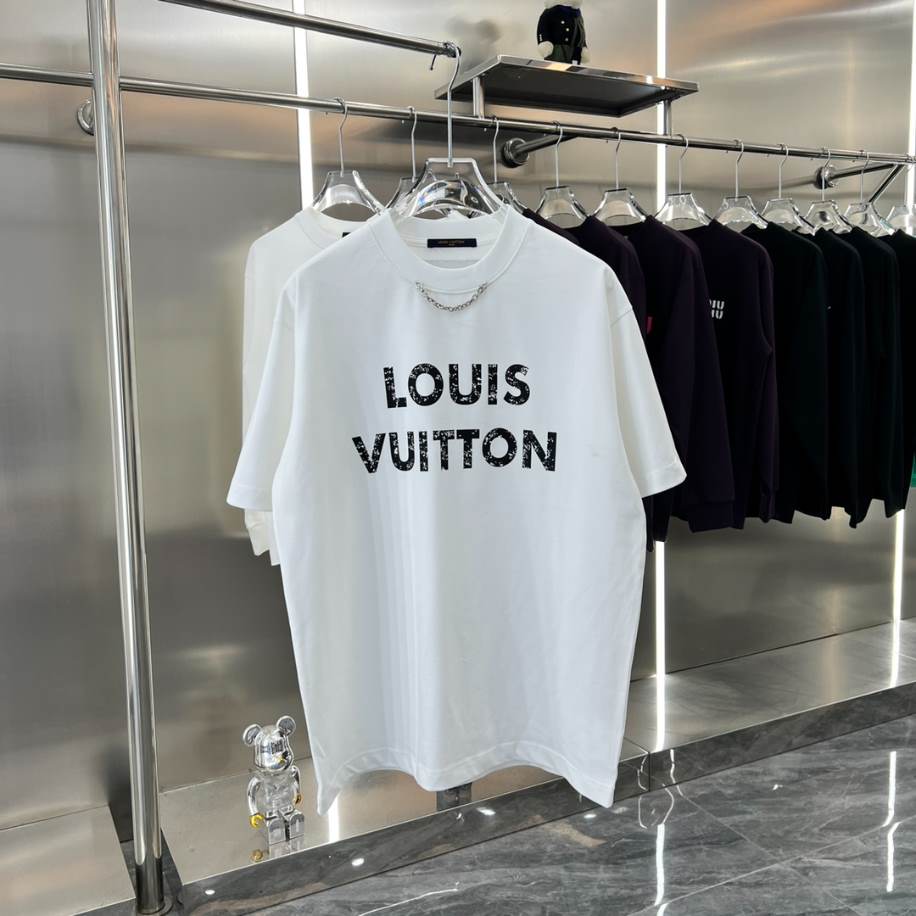 Louis Vuitton White Short Sleeve Shirt – LVTS076