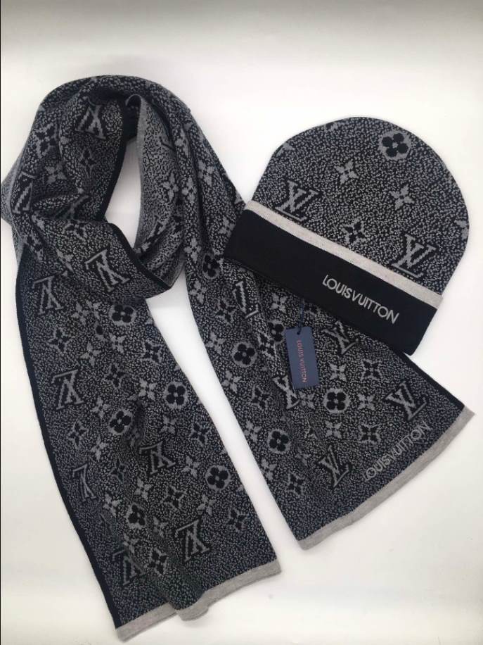 Louis Vuitton Monogram Eclipse Grey Hats – LVC014