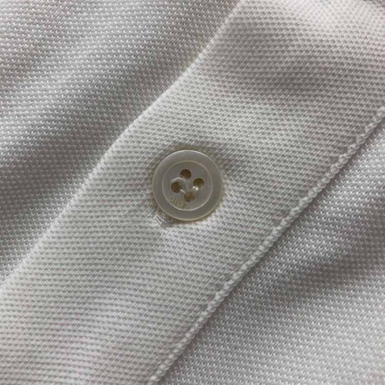 DIOR CD ICON POLO SHIRT WHITE COTTON PIQUÃ‰ – DOT025