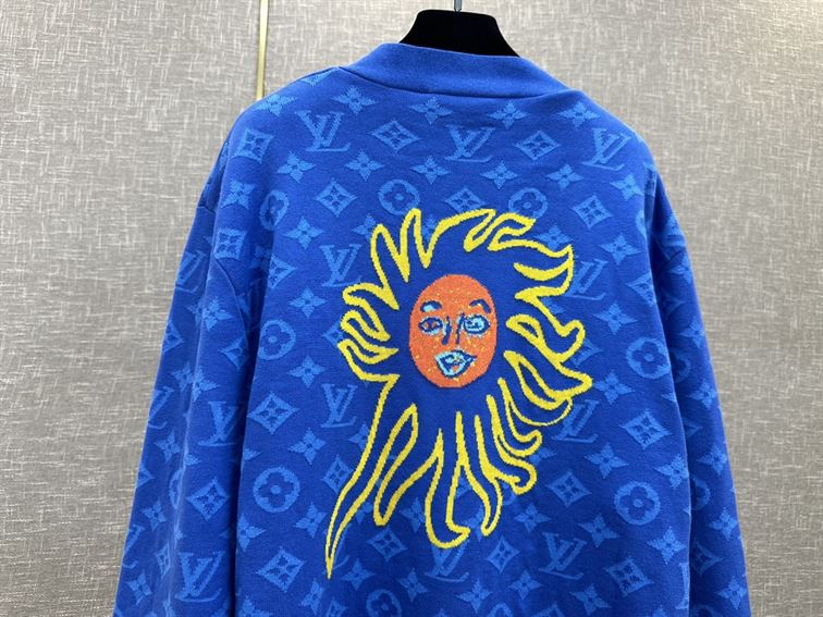 LOUIS VUITTON LV x YK MONOGRAM FACES KNITTED CARDIGAN – LVH052