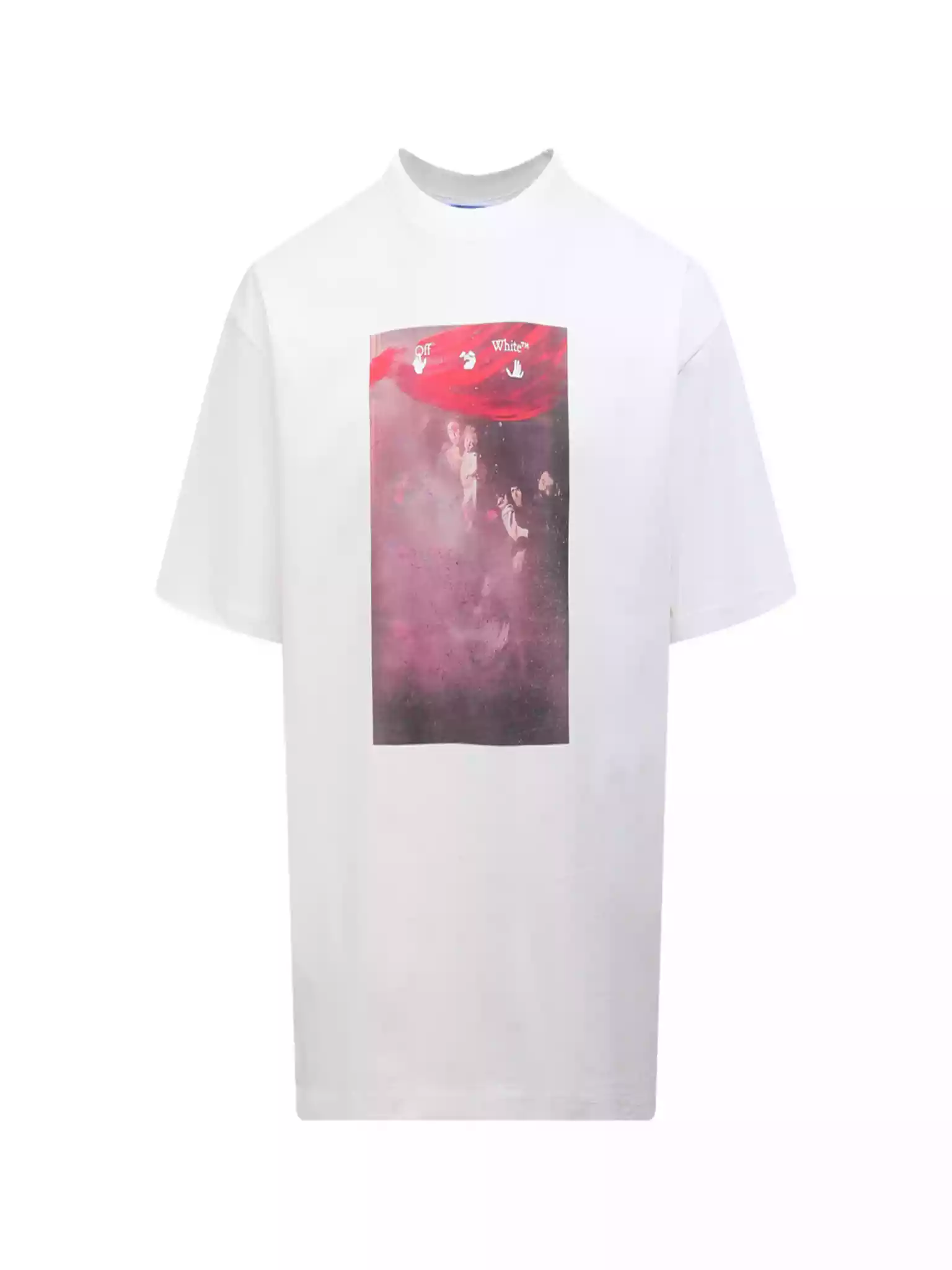 Off-White Sprayed Caravaggio Slim T-Shirt In White – OWS011
