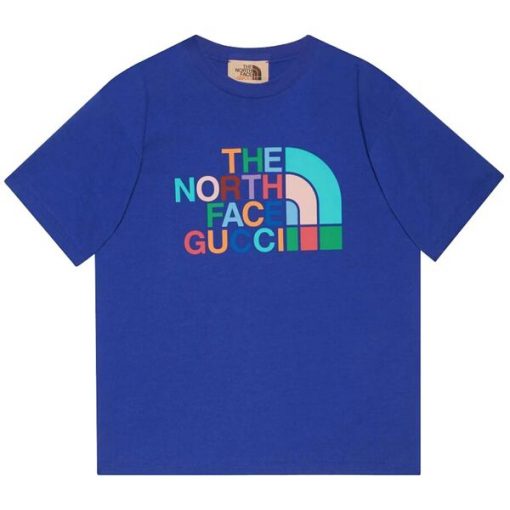 THE NORTH FACE X GUCCI T-SHIRT IN BLUE – GGS025