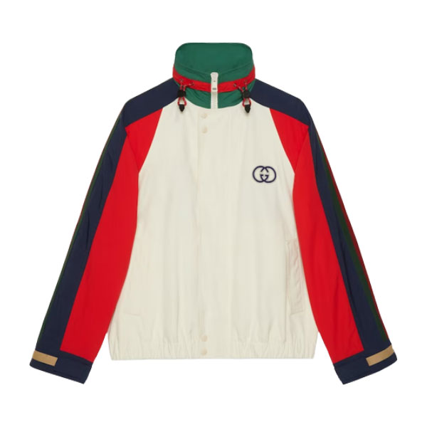 GUCCI COTTON NYLON JACKET WITH PATCH – GCJ025