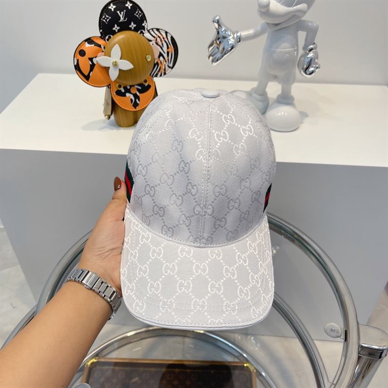 GUCCI ORIGINAL GG CANVAS BASEBALL HAT WITH WEB – GH143