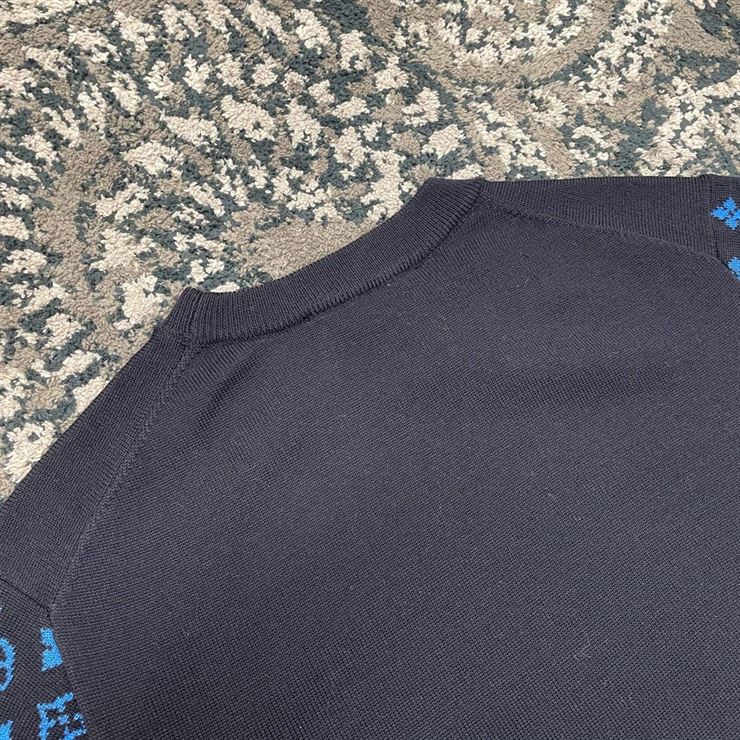 LOUIS VUITTON MONOGRAM MIX CASHMERE CREWNECK – LVH035