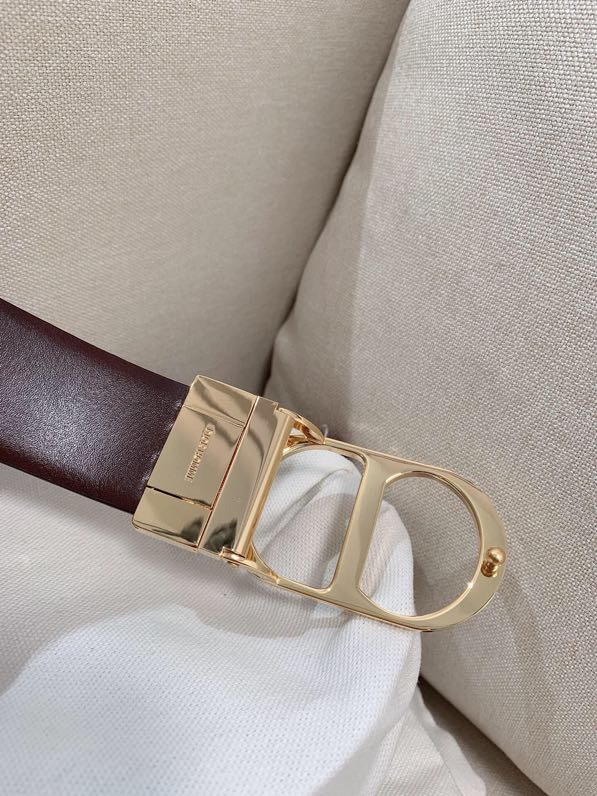 DIOR LEATHER 30 MONTAIGNE REVERSIBLE BELT- DB014