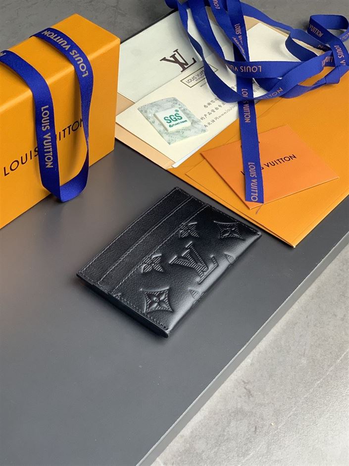 LOUIS VUITTON DOUBLE CARD HOLDER MONOGRAM SHADOW LEATHER – WLV018