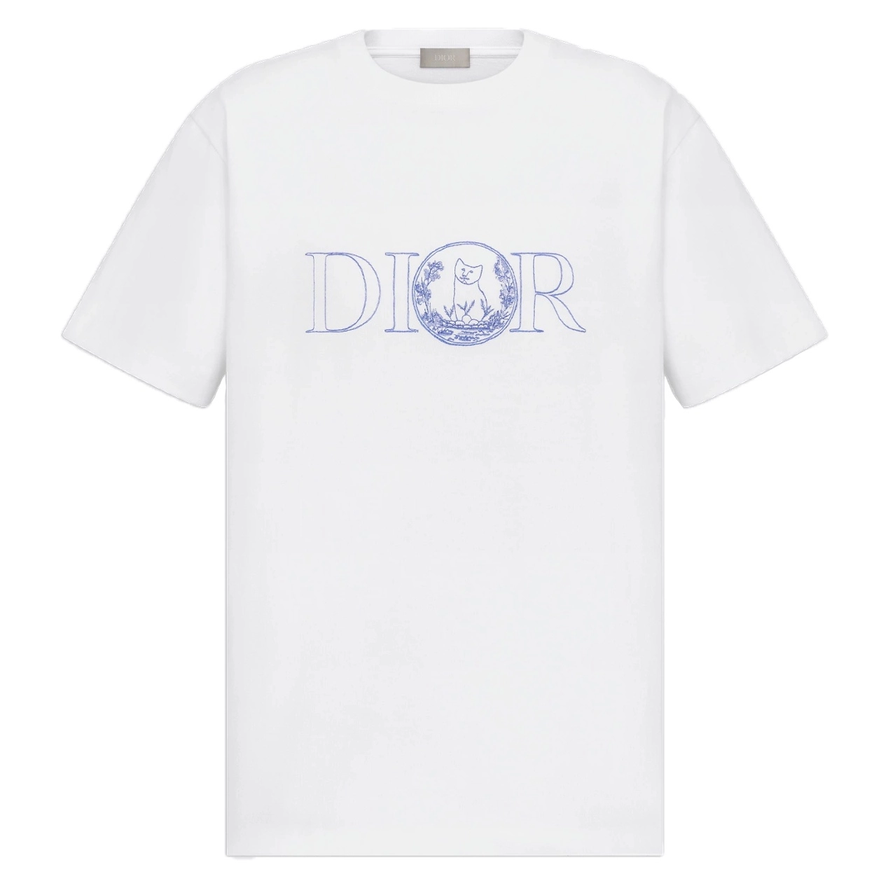 DI0R AND HYLTON NEL T-SHIRT, RELAXED FIT WHITE COTTON JERSEY – DOT057