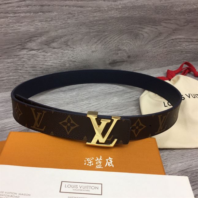 LOUIS VUITTON LV INITIALES 30MM REVERSIBLE BELT MONOGAM – LBE089