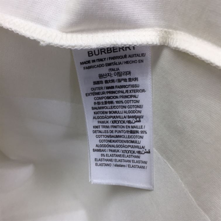 BURBERRY EMBOSSED LOGO COTTON OVERSIZED T-SHIRT – BRS024