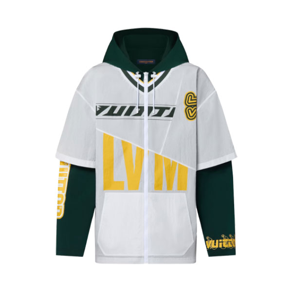 LOUIS VUITTON PATCHWORK BASEBALL JERSEY BLOUSON – LVC037