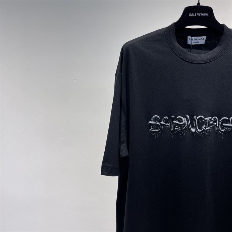 BALENCIAGA  MEN’S SLIME T-SHIRT MEDIUM FIT IN BLACK – BAS011