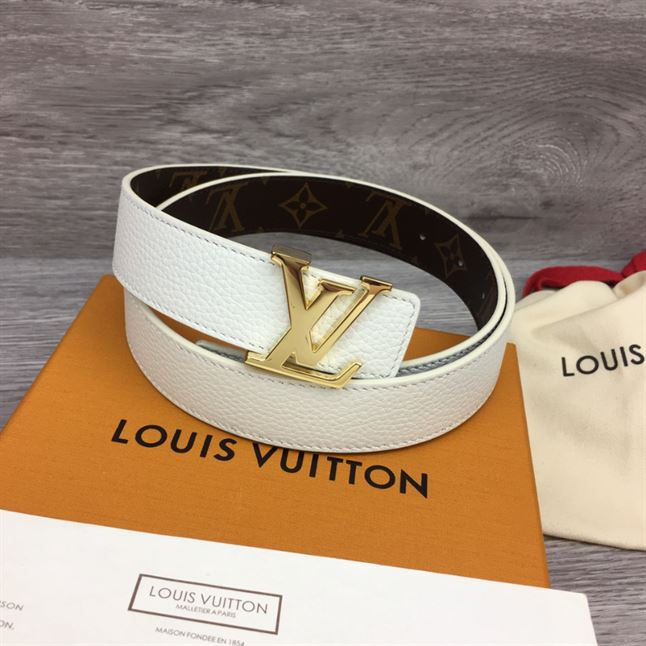 LOUIS VUITTON LV INITIALES 30MM REVERSIBLE BELT MONOGAM – LBE087