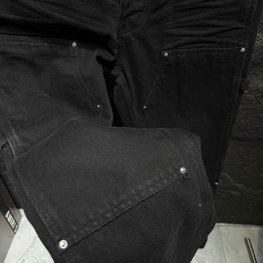 Amiri Double Knee Black Jeans – AMIJ003