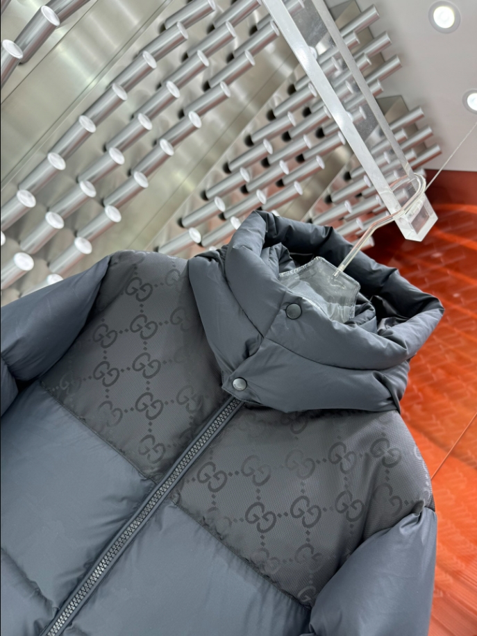 GUCCI Puffer Black Coat – GCJ049