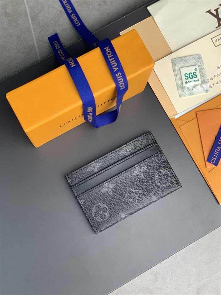 LOUIS VUITTON DOUBLE CARD HOLDER MONOGRAM ECLIPSE CANVAS – WLV020