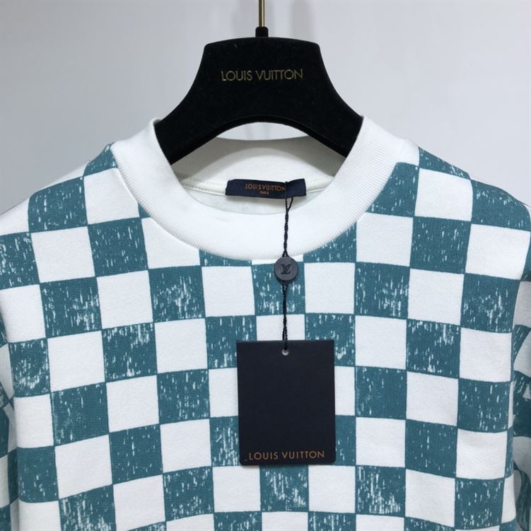 LOUIS VUITTON DAMIER PRINTED CREWNECK – LVH014