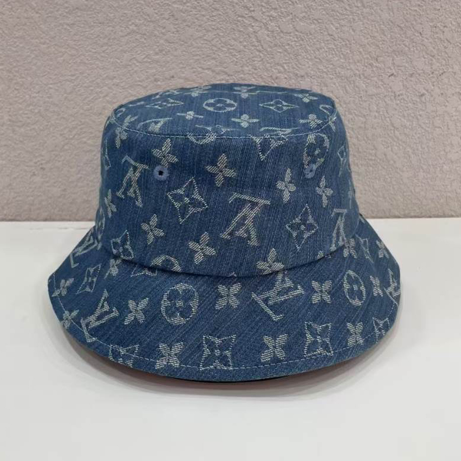 Louis Vuitton Monogram Denim Bucket Blue Hats – LVC003