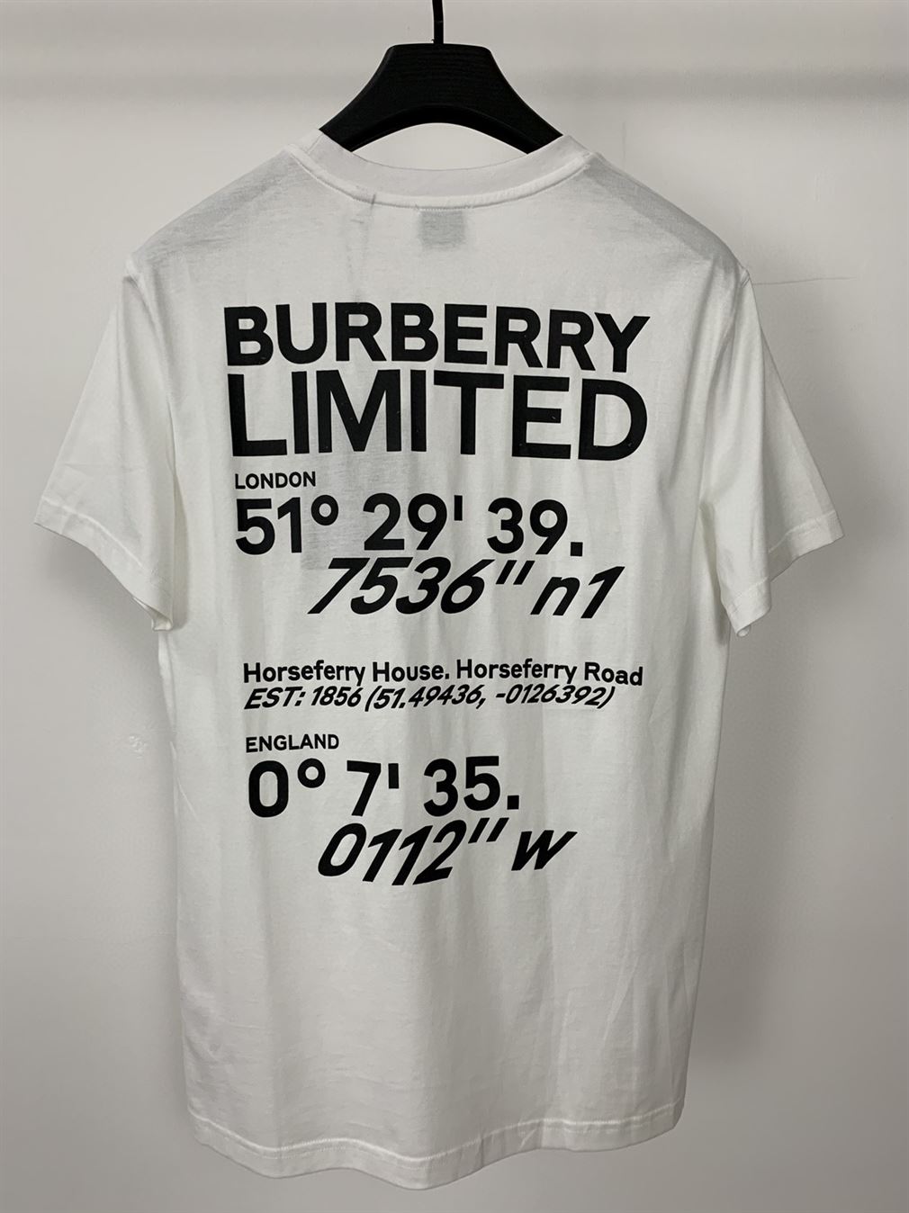 BURBERRY WHITE CARRICK COORDINATE T-SHIRT – BRS031