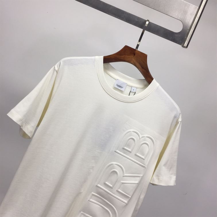 BURBERRY EMBOSSED LOGO COTTON OVERSIZED T-SHIRT – BRS024