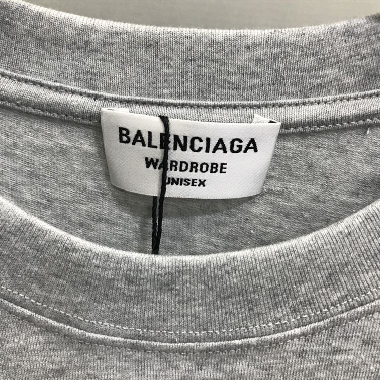 BALENCIAGA MEN’S POLITICAL CAMPAIGN T-SHIRT LARGE FIT IN GREY – BAS021
