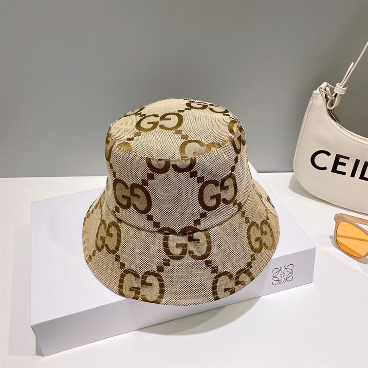 GUCCI JUMBO GG CANVAS BUCKET HAT – GH161