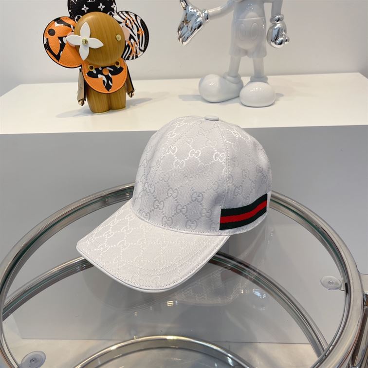 GUCCI ORIGINAL GG CANVAS BASEBALL HAT WITH WEB – GH143