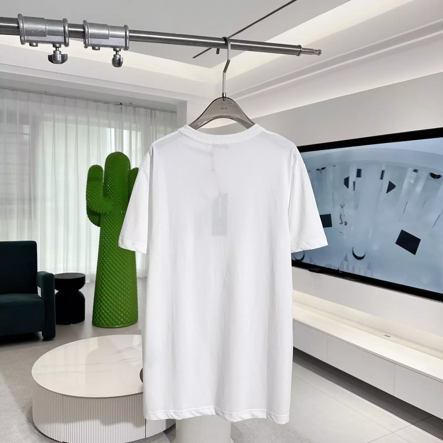 DI0RLING T-SHIRT, REGULAR FIT WHITE COTTON JERSEY – DOT031