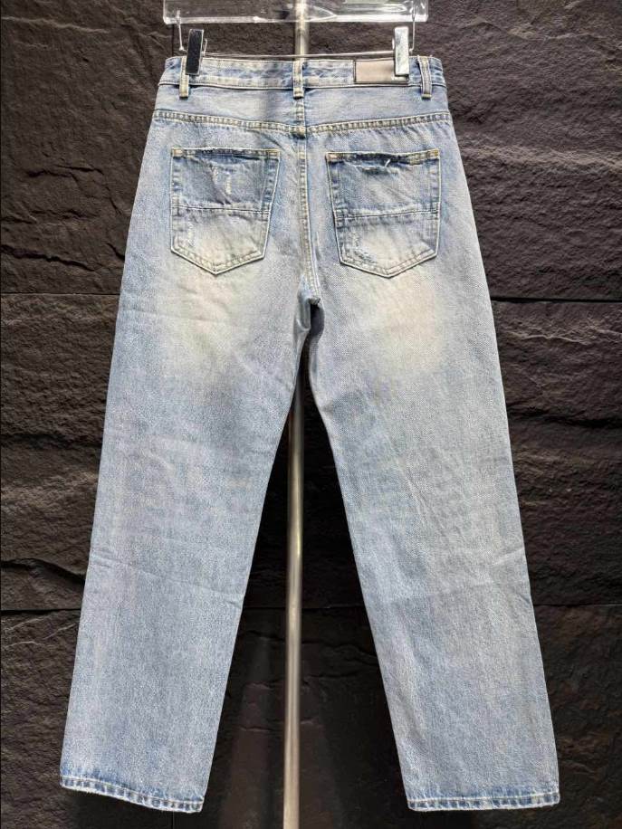 Amiri Rip White Blue Jeans – AMIJ037