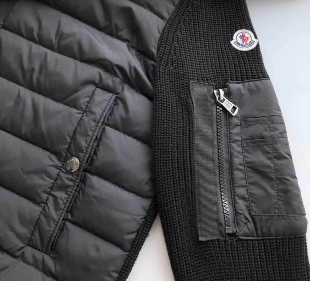 MONCLER Maglione Tricot Hooded Down Knit Jacket Coat – MC141