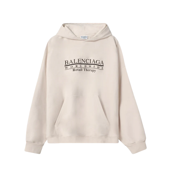 BALENCIAGA RETAIL THERAPY LOGO HOODIE – BH006