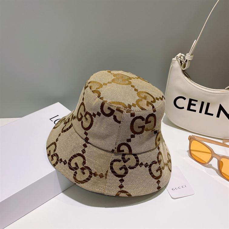 GUCCI JUMBO GG CANVAS BUCKET HAT – GH161