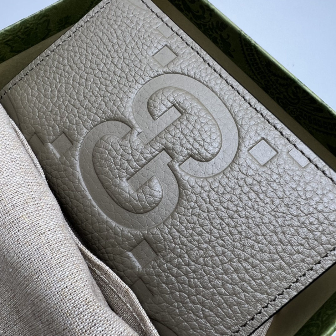 GUCCI PEBBLED CALFSKIN CARD HOLDER – WLG021