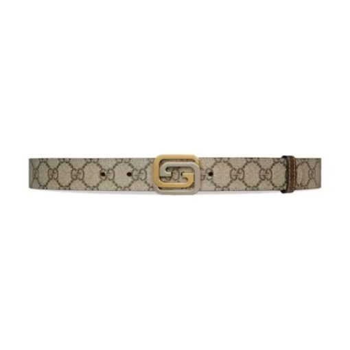 GUCCI REVERSIBLE BELT WITH SQUARED INTERLOCKING G – GB022