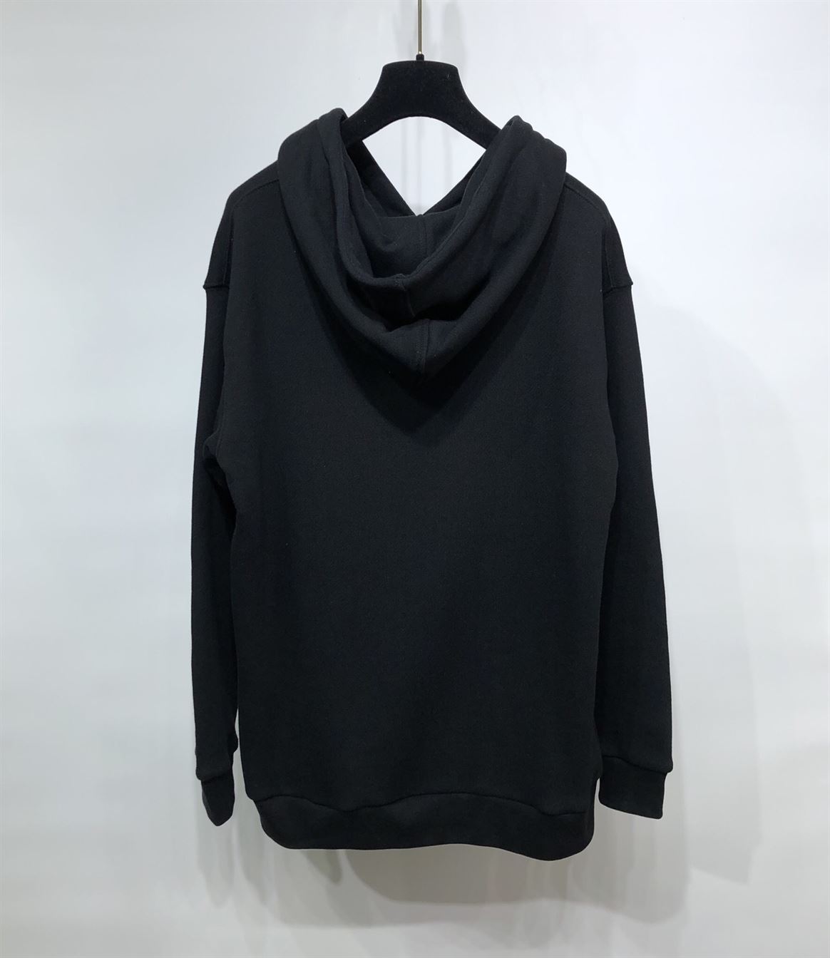 GUCCI BLACK VINTAGE LOGO COTTON SWEATSHIRT HOODED – GCK006