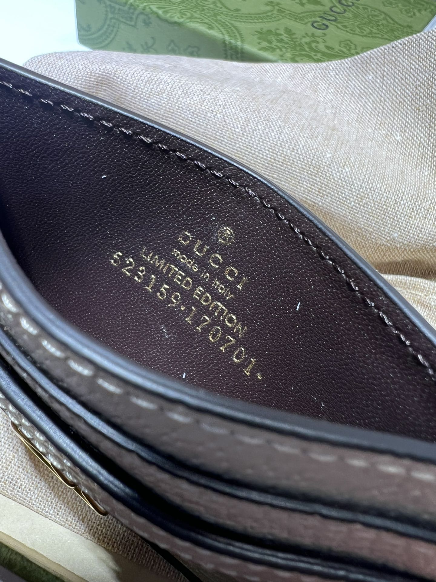 GUCCI OHIDIA MONOGRAM CARD HOLDER – WLG041