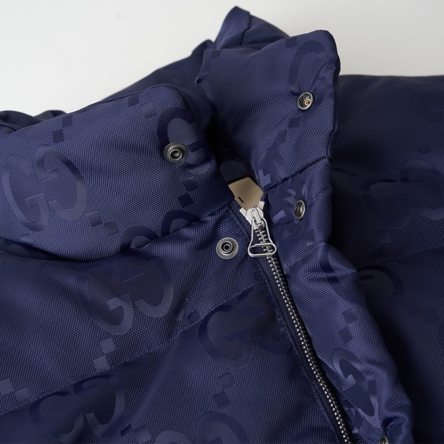GUCCI Jumbo Canvas Down Blue Jacket – GCJ051