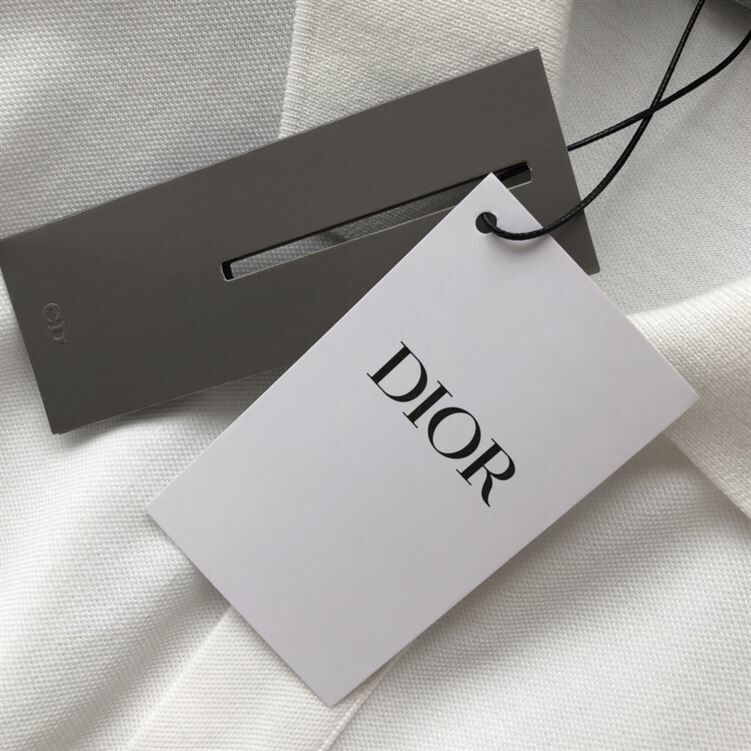 DIOR CD ICON POLO SHIRT WHITE COTTON PIQUÃ‰ – DOT025