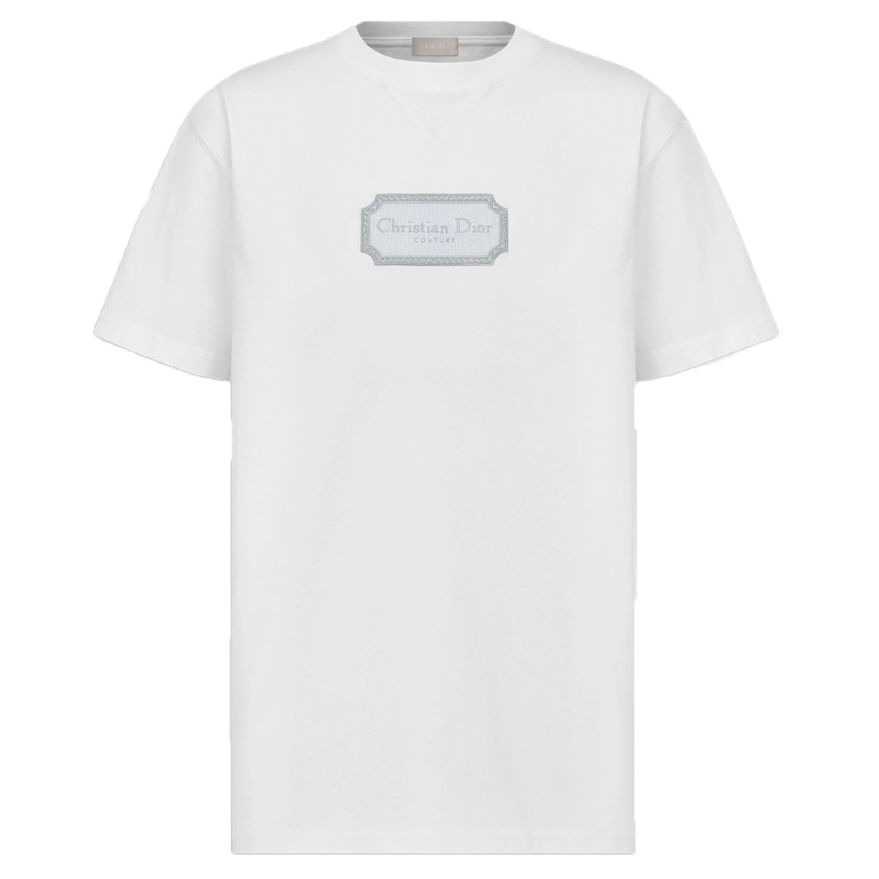 DI0R EMBROIDERED LOGO TSHIRT IN WHITE – DOT052