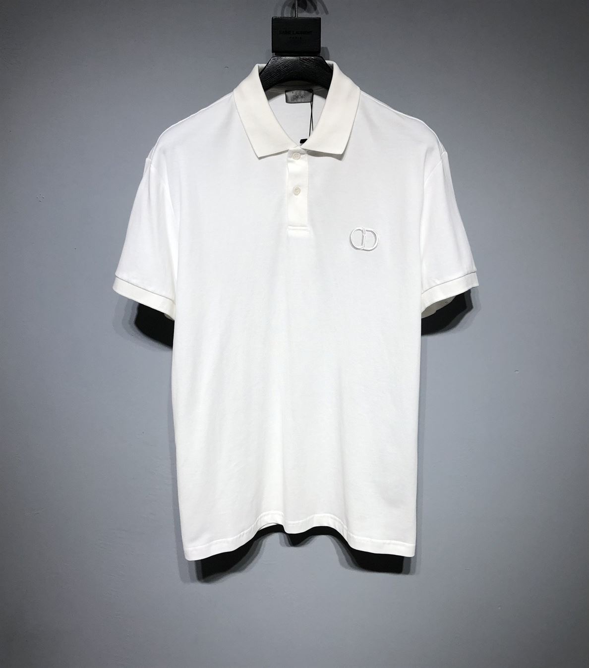 DIOR CD ICON POLO SHIRT WHITE COTTON PIQUÃ‰ – DOT025