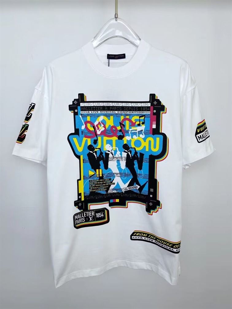 LOUIS VUITTON LV JAZZ FLYERS SHORT-SLEEVED T-SHIRT – LVTS068